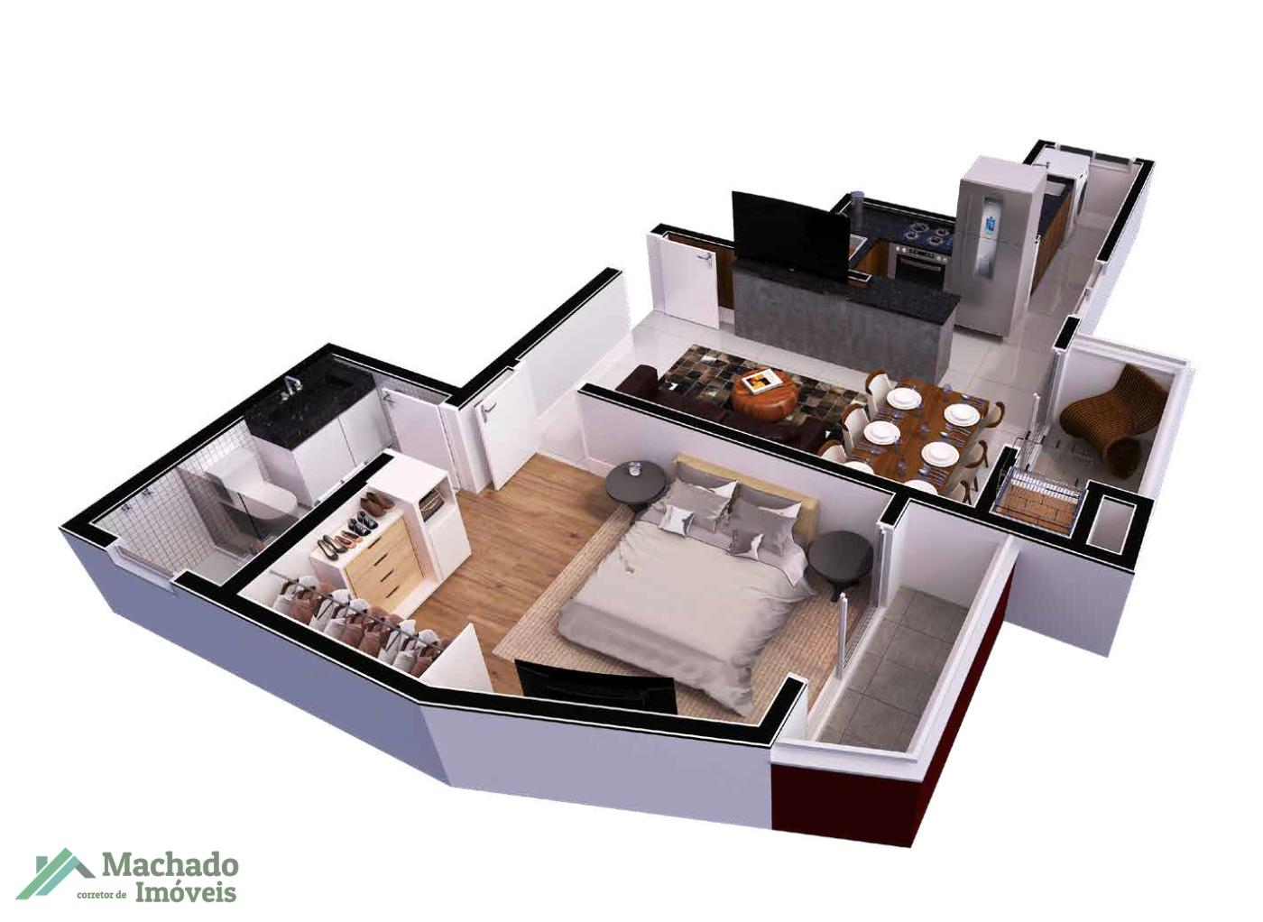 Apartamento, 1 quarto - Foto 3